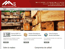 Tablet Screenshot of maderasindustriales.com